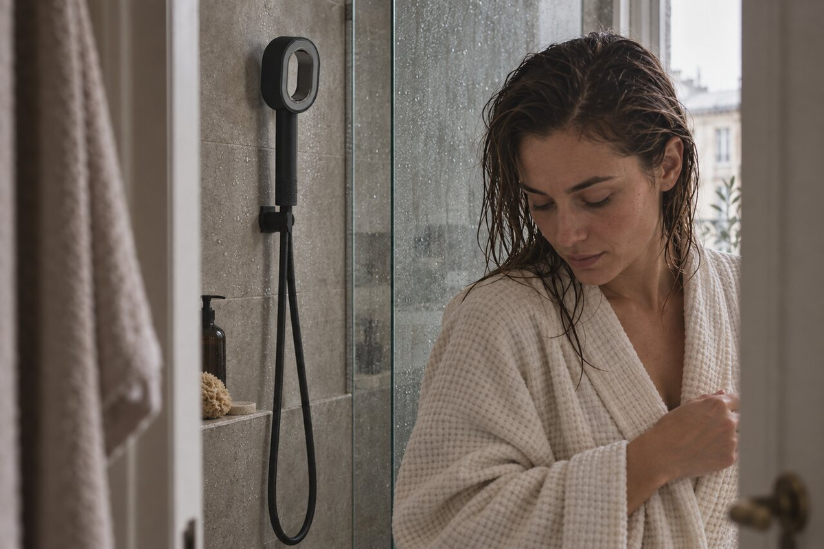 Looking differently at an everyday shower routine